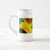 Die Magie des Sommers , Abstrakte 3D-Kunst Bierglas (Links)