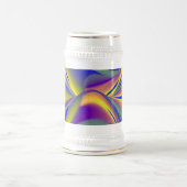 Die Magie des Sommers , Abstrakte 3D-Kunst Bierglas (Mittel)