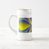 Die Magie des Sommers , Abstrakte 3D-Kunst Bierglas (Links)