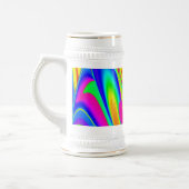 Die Magie des Sommers , Abstrakte 3D-Kunst Bierglas (Links)
