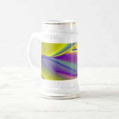 Die Magie des Sommers , Abstrakte 3D-Kunst Bierglas (Vorderseite Links)