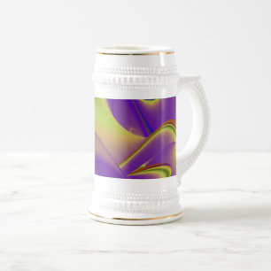 Die Magie des Sommers , Abstrakte 3D-Kunst Bierglas