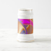 Die Magie des Sommers , Abstrakte 3D-Kunst Bierglas (Mittel)