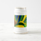 Die Magie des Sommers , Abstrakte 3D-Kunst Bierglas (Mittel)