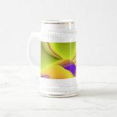 Die Magie des Sommers , Abstrakte 3D-Kunst Bierglas (Vorderseite Links)