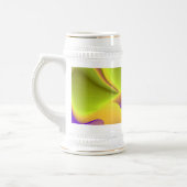 Die Magie des Sommers , Abstrakte 3D-Kunst Bierglas (Links)