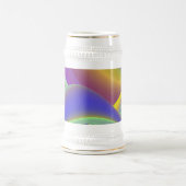 Die Magie des Sommers , Abstrakte 3D-Kunst Bierglas (Mittel)