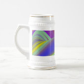 Die Magie des Sommers , Abstrakte 3D-Kunst Bierglas (Links)