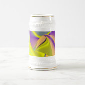 Die Magie des Sommers , Abstrakte 3D-Kunst Bierglas (Mittel)
