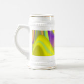 Die Magie des Sommers , Abstrakte 3D-Kunst Bierglas (Links)