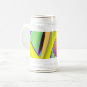 Die Magie des Sommers , Abstrakte 3D-Kunst Bierglas (Vorderseite Links)