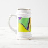 Die Magie des Sommers , Abstrakte 3D-Kunst Bierglas (Links)