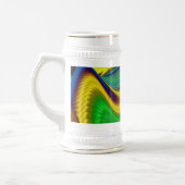 Die Magie des Sommers , Abstrakte 3D-Kunst Bierglas (Links)