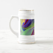 Die Magie des Sommers , Abstrakte 3D-Kunst Bierglas (Links)