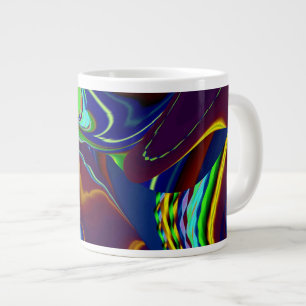 Die Magie des Sommers , Abstrakte 3D-Kunst Jumbo-Tasse