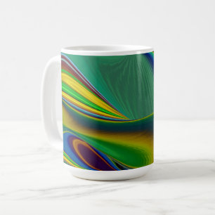 Die Magie des Sommers , Abstrakte 3D-Kunst Kaffeetasse