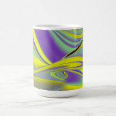 Die Magie des Sommers , Abstrakte 3D-Kunst Kaffeetasse (Mittel)