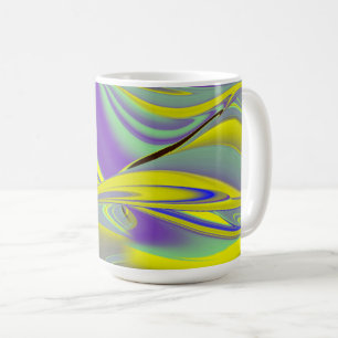 Die Magie des Sommers , Abstrakte 3D-Kunst Kaffeetasse