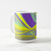 Die Magie des Sommers , Abstrakte 3D-Kunst Kaffeetasse (Vorderseite Links)