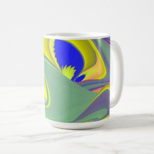 Die Magie des Sommers , Abstrakte 3D-Kunst Kaffeetasse