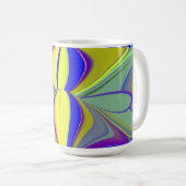 Die Magie des Sommers , Abstrakte 3D-Kunst Kaffeetasse (VorderseiteRechts)