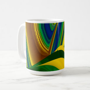 Die Magie des Sommers , Abstrakte 3D-Kunst Kaffeetasse