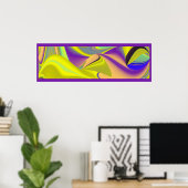 Die Magie des Sommers , Abstrakte 3D-Kunst Poster (Heimbüro)