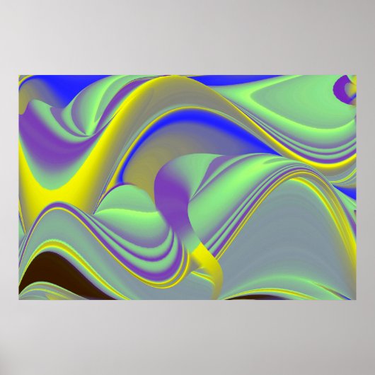 Die Magie des Sommers , Abstrakte 3D-Kunst Poster (Vorne)