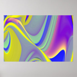 Die Magie des Sommers , Abstrakte 3D-Kunst Poster