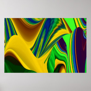 Die Magie des Sommers , Abstrakte 3D-Kunst Poster