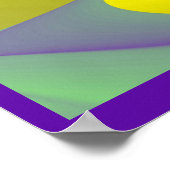 Die Magie des Sommers , Abstrakte 3D-Kunst Poster (Ecke)