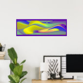 Die Magie des Sommers , Abstrakte 3D-Kunst Poster (Heimbüro)