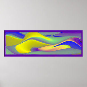 Die Magie des Sommers , Abstrakte 3D-Kunst Poster