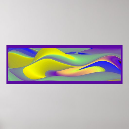Die Magie des Sommers , Abstrakte 3D-Kunst Poster (Vorne)
