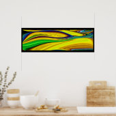 Die Magie des Sommers , Abstrakte 3D-Kunst Poster (Küche)