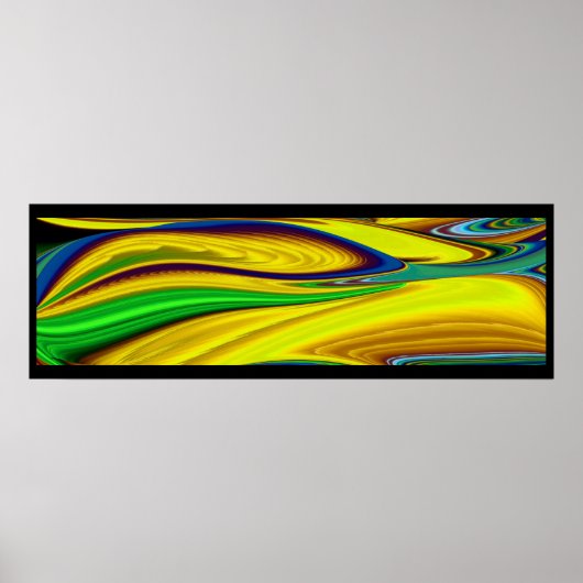 Die Magie des Sommers , Abstrakte 3D-Kunst Poster (Vorne)