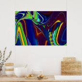 Die Magie des Sommers , Abstrakte 3D-Kunst Poster (Küche)