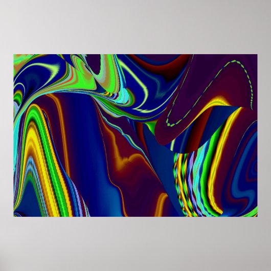 Die Magie des Sommers , Abstrakte 3D-Kunst Poster (Vorne)