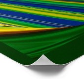Die Magie des Sommers , Abstrakte 3D-Kunst Poster (Ecke)