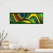 Die Magie des Sommers , Abstrakte 3D-Kunst Poster (Küche)