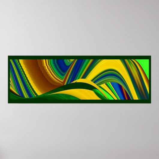 Die Magie des Sommers , Abstrakte 3D-Kunst Poster (Vorne)