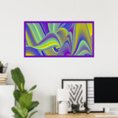 Die Magie des Sommers , Abstrakte 3D-Kunst Poster (Heimbüro)