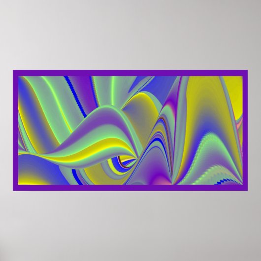 Die Magie des Sommers , Abstrakte 3D-Kunst Poster (Vorne)