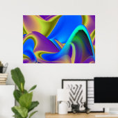 Die Magie des Sommers , Abstrakte 3D-Kunst Poster (Heimbüro)