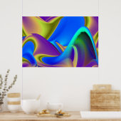 Die Magie des Sommers , Abstrakte 3D-Kunst Poster (Küche)