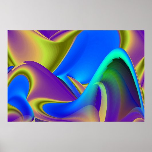 Die Magie des Sommers , Abstrakte 3D-Kunst Poster (Vorne)