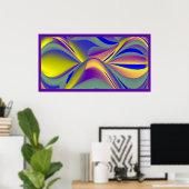 Die Magie des Sommers , Abstrakte 3D-Kunst Poster (Heimbüro)