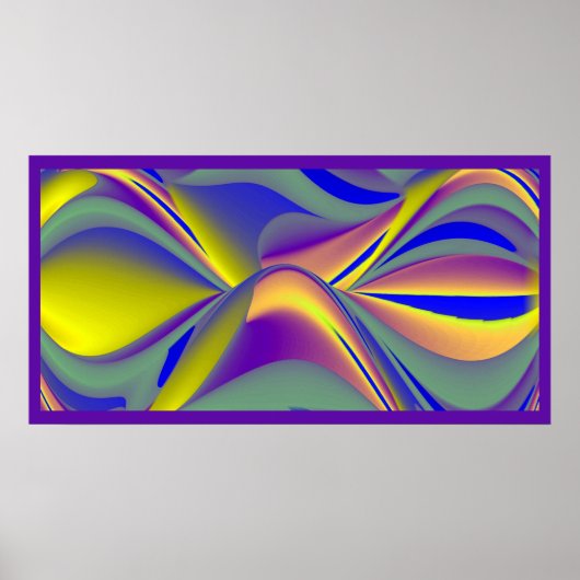 Die Magie des Sommers , Abstrakte 3D-Kunst Poster (Vorne)