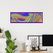 Die Magie des Sommers , Abstrakte 3D-Kunst Poster (Heimbüro)