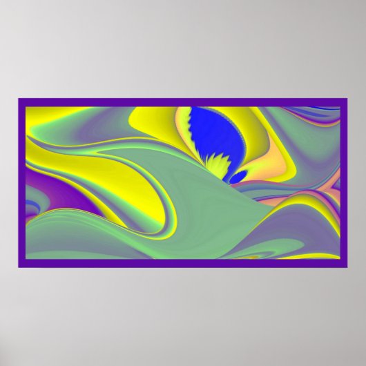 Die Magie des Sommers , Abstrakte 3D-Kunst Poster (Vorne)